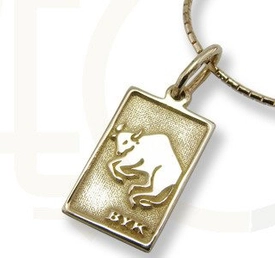 Znak zodiaku z żółtego złota, pr.585  