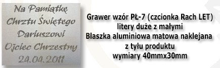 Grawer płytka wzór PŁ-7