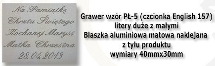 Grawer płytka wzór PŁ-5