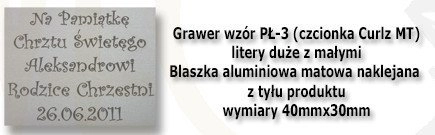 Grawer płytka wzór PŁ-3